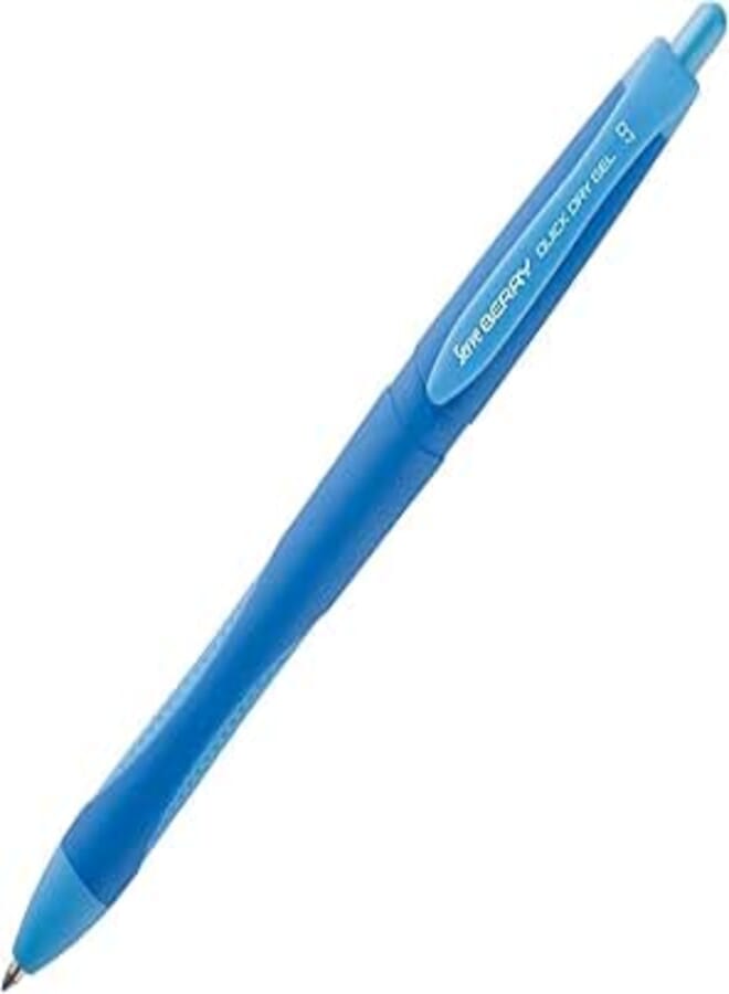 Serve SV-BRGEL07-MV BERRY Quick Dry Gel Pen, 0.7 mm - Light Blue